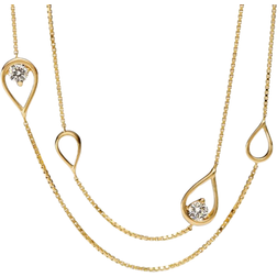 Pandora Brilliance Lab-created 0.50 ct tw Diamond Long Pendant Necklace Clear 37.4 in