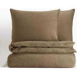 H&M Muslin Double/King Set Duvet Cover Green (200x200cm)