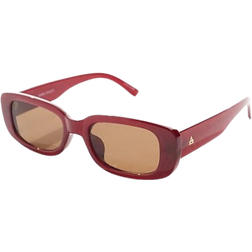 AIRE Ceres Rectangle Sunglasses - Burgundy/Red