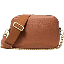 Michael Kors Bryant Medium Pebbled Leather Camera Crossbody Bag - Luggage