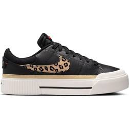 Nike Court Legacy Lift Women's Shoe - Black/Lt Khaki/Sail/Picante Red