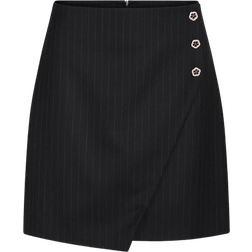 Bruuns Bazaar BillBBMadina Skirt, Black Pinstripe