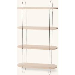 Søstrene Grene MDF Askefinér Jern 55 x 20 x 99,8 cm Sølvgrå Væghylde 20cm