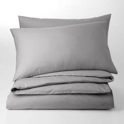 Dunelm Pure Cotton Dove Duvet Cover Grey (260x220cm)