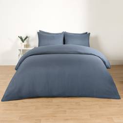 Brentfords Brentfords Plain Denim Duvet Cover Blue (220x260cm)