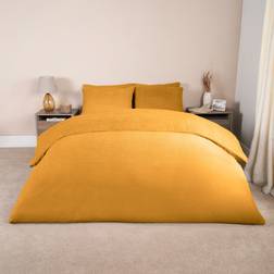 Brentfords Teddy and Pillowcase Set Single Duvet Cover Yellow (200x135cm)