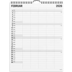 Mayland Studie Familiekalender Black and White 5 kol. 2025/2026