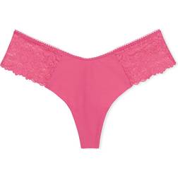 PINK No-Show High-Leg Thong Panty - - Women's