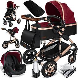 Kesser Loops 3 in 1 Red/Champagne (Travel system)