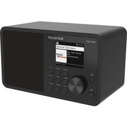 Telestar Top 200 Internet Radio DAB+ Ukw Radio Digital Empfangsteil Bluetooth Schwarz