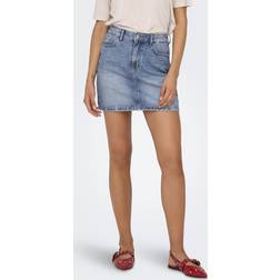 Only Denim Mini Skirt - Light Blue