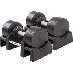 Justerbara Hantlar 32,5kg Svart