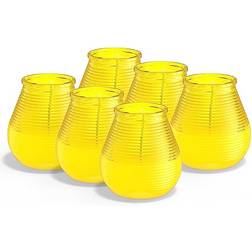 Bolsius Citronella Patio Outdoor Scented Yellow 40 Burning Hours Pack 6 Candle
