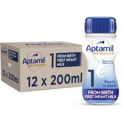 Aptamil Advanced 1 First Infant Baby Milk Ready to Use Liquid Formula 200ml Pack of 12