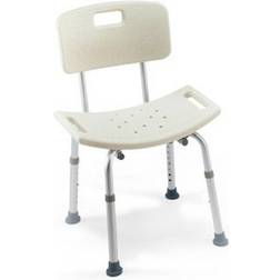 NRS Healthcare Height Adjustable Shower Chair with Back Rest