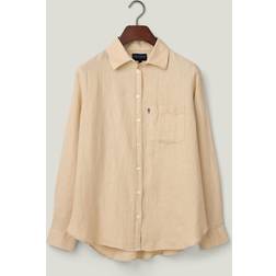 Lexington Classic Linen Shirt Blusar Dam - Beige