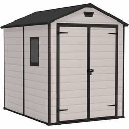 Keter Manor Outdoor Apex Double Door Shed 6 x 8ft (Building Area )
