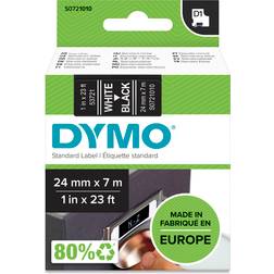 DYMO Label Cassette D1 Black on White 2.4cmx7m