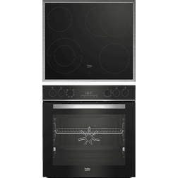 Beko BBUM13329XS Einbauherdset Glaskeramikkochfeld 72 l