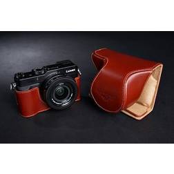 TP Original Handmade Genuine Real Leather Full Camera Case Bag Cover for Panasonic LX100