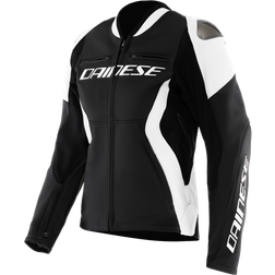 Dainese Racing 5 Leather Jacket - Black/White Woman