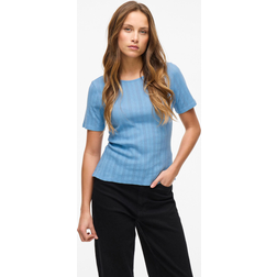 Vila Round Neck Short Sleeved Top
