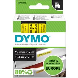 DYMO D1 Tape Black on Yellow 1.9cmx7m