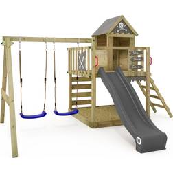 Wickey Wooden Climbing Frame Smart Cave Set Anthracite