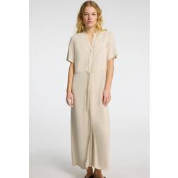 Selected Femme SLFVIVA-DAMINA SS Ankle Sun Dress - Grå