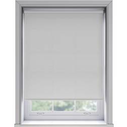 New Edge Blinds No Drill White Thermal Blackout Roller Blind 170cm Drop 135cm