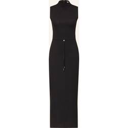 Calvin Klein Crinkle Jacquard Ankle Dress - Black