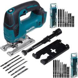 Makita DJV182Z 18V LXT Brushless DC Motor Top Handle Jigsaw Bare 26 Mixed Blades