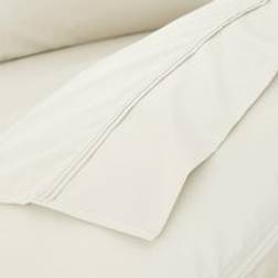 Dorma Luxurious & Silky 500 Thread Count Cotton Sateen Flat - Cream Bed Sheet Beige
