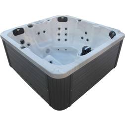 Sanotechnik Whirlpool Outdoor Palma Weiß inkl Abdeckung und Stiege 190 x 190 x 86 cm