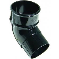 FloPlast Black Round Gutter Pipe 112 Offset Bend 68mm