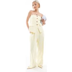 New Look Co-Ord Wide Leg Trousers - Yellow