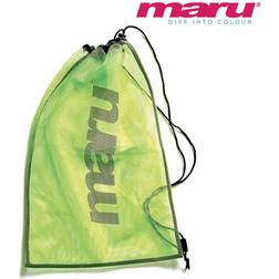 Maru Mesh Drawstring Swim Kit Bag Green