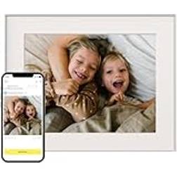 Aura Digital Photo Frame 15-inch in Clay with Paper Mat
