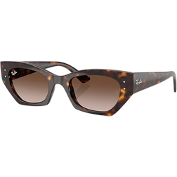 Ray-Ban Unisex Zena Bio-Based Sunglasses - Havana Frame Brown