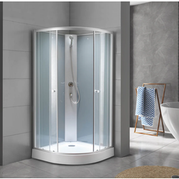 Bath Deluxe Austin Duschkabin Med Satinprofil 900x900x1950mm