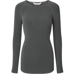 Gai+Lisva Amalie L/S Wool Top - Metal Grey