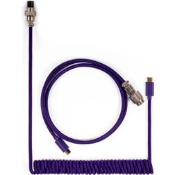 Keychron Custom Coiled Aviator USB-C Cable Blue 1.4m
