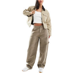 Stradivarius STR Baggy Byxor - Brown