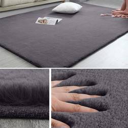 Aspire Homeware Soft Fluffy Shaggy Rugs 80x150 cm Grey