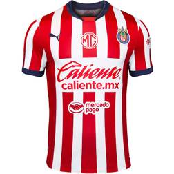Puma Men's Chivas 24/25 Home Replica Soccer Jerseyâ -Redâ/White