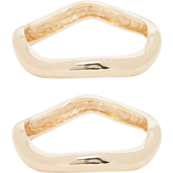 ASOS Cuff Bracelets Pack of 2 - Gold Tone