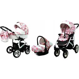 BabyLux Tropical 3in1 Kinderwagen Bambimo Hibiscus