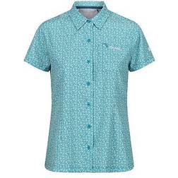 Regatta Travel Packaway Short Sleeve Shirt - Tahoe Blue Floral Print