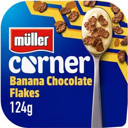 Muller Corner Banana Yogurt with Chocolate Flakes 124g