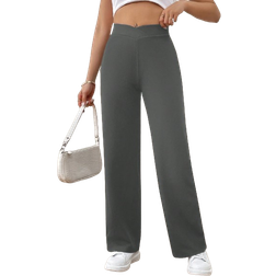 Shein Elegant Twist Waist Slim Straight Pants